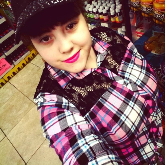 EYE CANDY! β€ Flannel Pink Top button down 2Xl - Picture 5 of 14